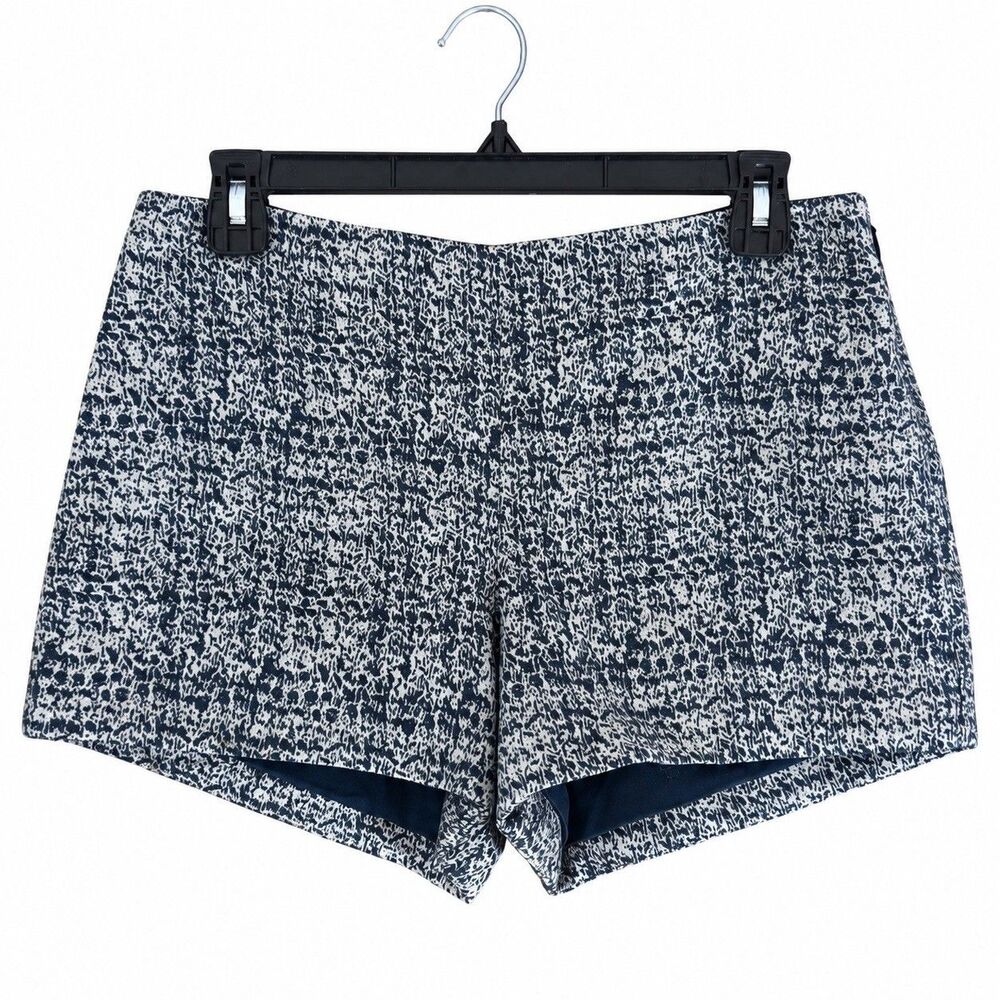 Parker Women’s Size 6 Black White Textured Tailored Shorts Lined